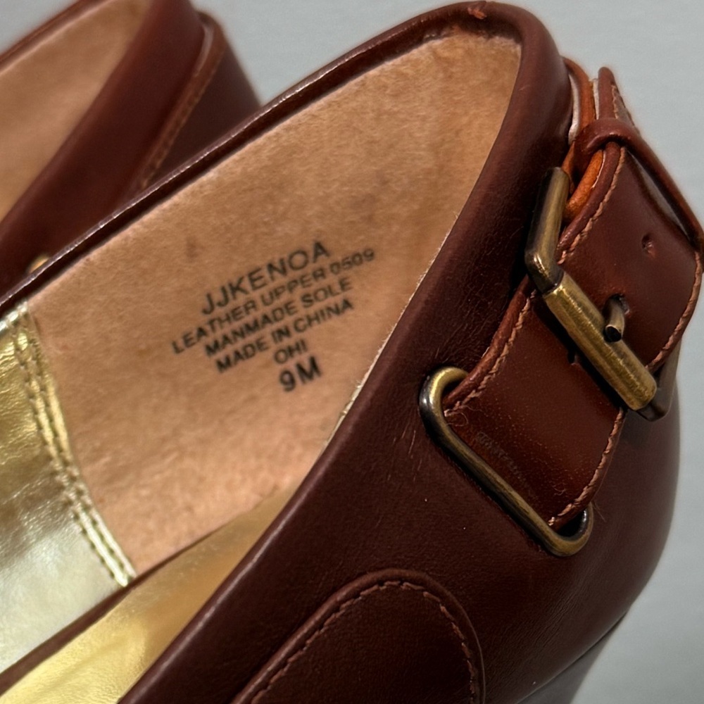 Nine & Co. Size 9M Brown Leather Women's Heels - Picture 6 of 14